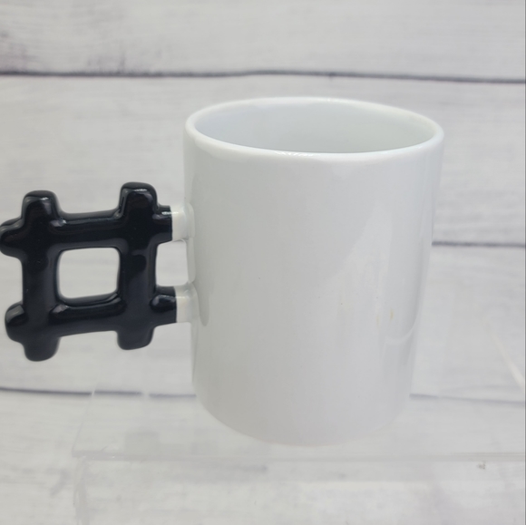 Kikkerland Hashtag White Ceramic Coffee Mug - Picture 12 of 13